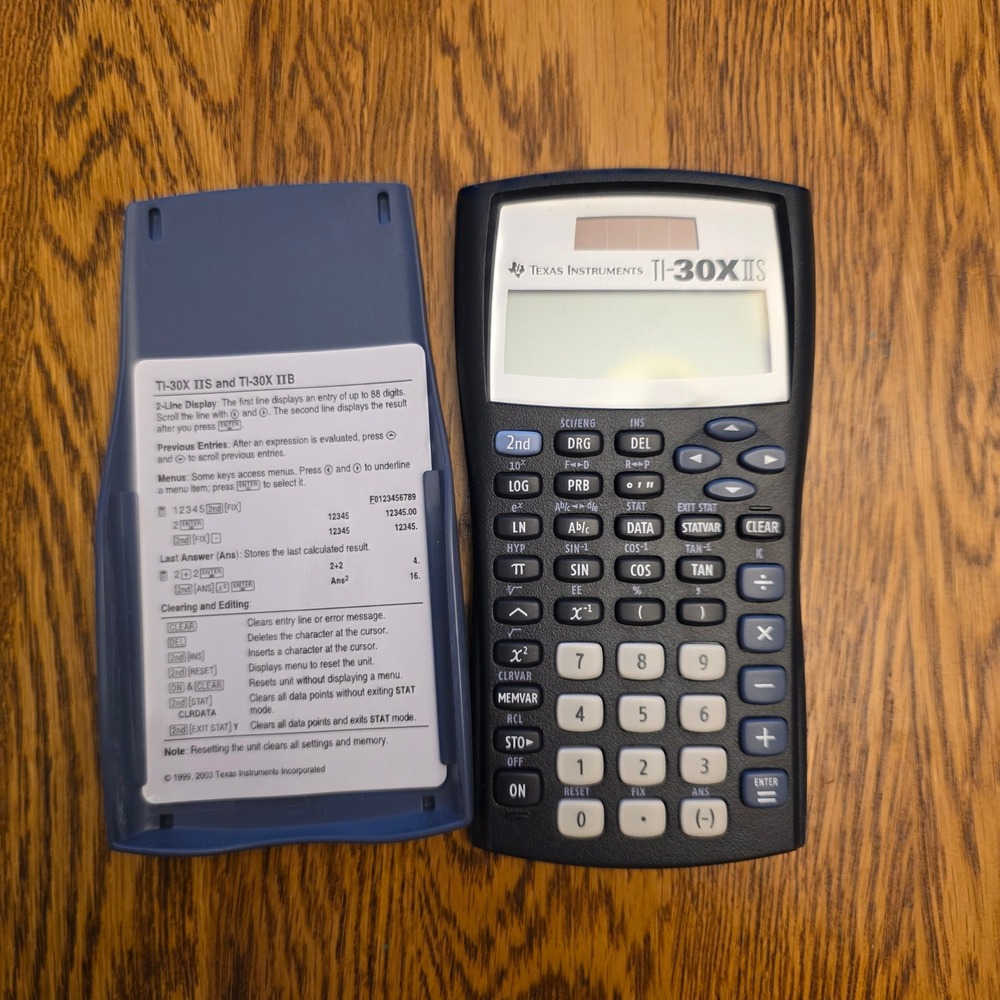 Texas Instruments TI-30X IIS‎ Scientific Calculator Blue